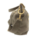 HAMMITT RET$725 SUEDE TOTE HANDBAG TAUPE 11x17x6