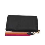 COACH WRISTLET ZIPPER WALLET BLACK PINK