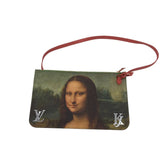 LOUIS VUITTON "MONA LISA" POUCH LUXE HANDBAG GREEN