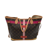 LOUIS VUITTON NEVERFULL "TRUNK" w/POUCH LUXE HANDBAG BROWN 18x16x7