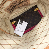 LOUIS VUITTON NEVERFULL "TRUNK" w/POUCH LUXE HANDBAG BROWN 18x16x7