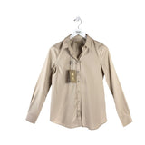 BURBERRY NWT LONG SLEEVE DESIGNER BLOUSE TAN 4