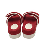 GUCCI TERRY CLOTH PLATFORM SLIDES MEN SHOE RED 6