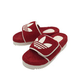 GUCCI TERRY CLOTH PLATFORM SLIDES MEN SHOE RED 6