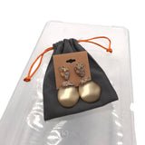 ALEX BITTAR CRYSTAL DANGLE EARRINGS GOLD PINK