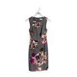 TRINA TURK SLEEVELESS DESIGNER DRESS GREY PURPLE 2