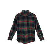 J. CREW PLAID LONG SLEEVE BLOUSE RED GREEN 2