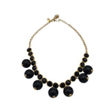 KATE SPADE BAUBLE COLLAR NECKLACE GOLDPLATED BLACK