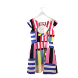 KATE SPADE PRINT SLEEVELESS BOWS DESIGNER DRESS MULTI 8