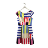 KATE SPADE PRINT SLEEVELESS BOWS DESIGNER DRESS MULTI 8