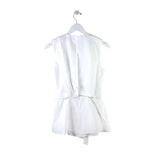 CAROLINA HERRERA 2018 SLEEVELESS W/KNOT DESIGNER TOP WHITE 4