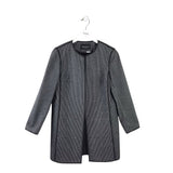 LAFAYETTE 148 PRINT LONG SLEEVE DESIGNER CARDIGAN BLACK WHITE 6