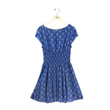 KATE SPADE RET$398 SEA HORSES DESIGNER DRESS BLUE AQUA LARGE