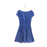 KATE SPADE RET$398 SEA HORSES DESIGNER DRESS BLUE AQUA LARGE