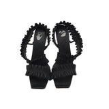 OFF-WHITE RET$1115 HEELS LUXE SHOES BLACK 38