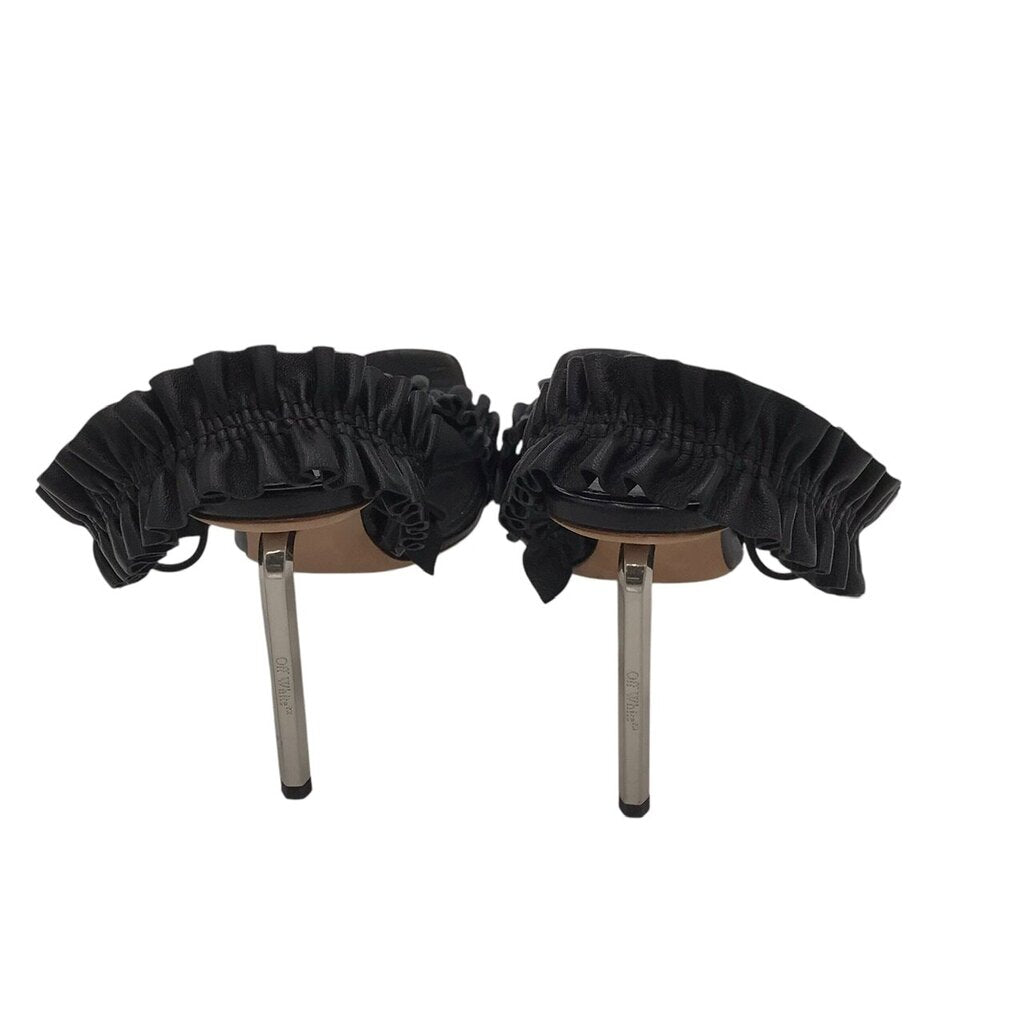 OFF-WHITE RET$1115 HEELS LUXE SHOES BLACK 38