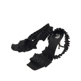 OFF-WHITE RET$1115 HEELS LUXE SHOES BLACK 38