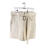 CARON CALLAHAN RET$260 BELT DESIGNER SHORTS BEIGE XXS