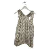 REBECCA TAYLOR SLEEVELESS DESIGNER TOP CREAM BLACK 8