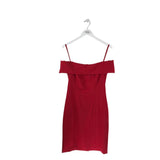 THEIA OFF SHOULDER DESIGNER DRESS RED 8
