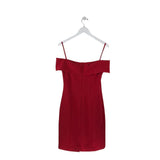 THEIA OFF SHOULDER DESIGNER DRESS RED 8