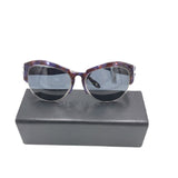 GIVENCHY ROUND SGV881 w/ CASE LUXE SUNGLASSES PURPLE