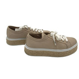 PRADA ESPADRILLES SNEAKERS LUXE SHOES BEIGE 38