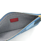 LOUIS VUITTON 2020 "PATCHWORK" POUCH LUXE ACCESSORIES BLUE