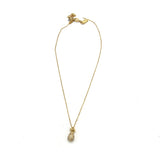 KATE SPADE PINEAPPLE PENDANT NECKLACE GOLDTONE