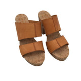 KORK-EASE HEEL SLIDE SANDAL SHOES TAN 9M