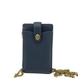 COACH TURNLOCK PHONE CROSBODY HANDBAG BLUE