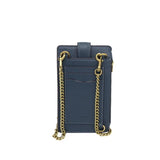 COACH TURNLOCK PHONE CROSBODY HANDBAG BLUE