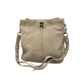 REBECCA MINKOFF RET$378 SUEDE SHOULDER HANDBAG ALPACA