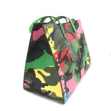VALENTINO PSYCHEDELIC CAMO TOTE LUXE HANDBAG MULTI