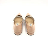 JIMMY CHOO PATENT CRYSTAL STRAP MARYJANE LUXE SHOES BEIGE 40