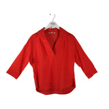 TRINA TURK 3/4 SLEEVE DESIGNER TOP ORANGE SMALL