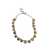 KATE SPADE FLORAL ENAMEL NECKLACE CORAL GOLD