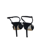 GIUSEPPE ZANOTTI "SOPHIE CRYSTAL HEELS DESIGNER SHOES BLACK 37.5