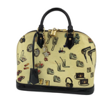 LOUIS VUITTON 2015 VERNIS STICKERS "ALMA" LUXE HANDBAG YELLOW
