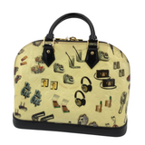 LOUIS VUITTON 2015 VERNIS STICKERS "ALMA" LUXE HANDBAG YELLOW