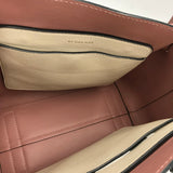 BURBERRY PEBBLED LEATHER SHOULDER LUXE HANDBAG PINK/BEIGE