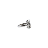 CHANEL STATEMENT CZ CC RING LUXE JEWELRY