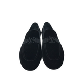 LOUIS VUITTON VELVET EMBROIDERED MEN SHOE BLACK 8
