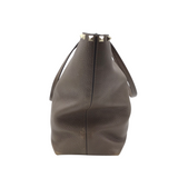 VALENTINO LEATHER ROCKSTUD TOTE LUXE HANDBAG BROWN