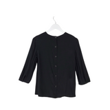 PRADA 3/4 SLEEVE DESIGNER TOP BLACK 10