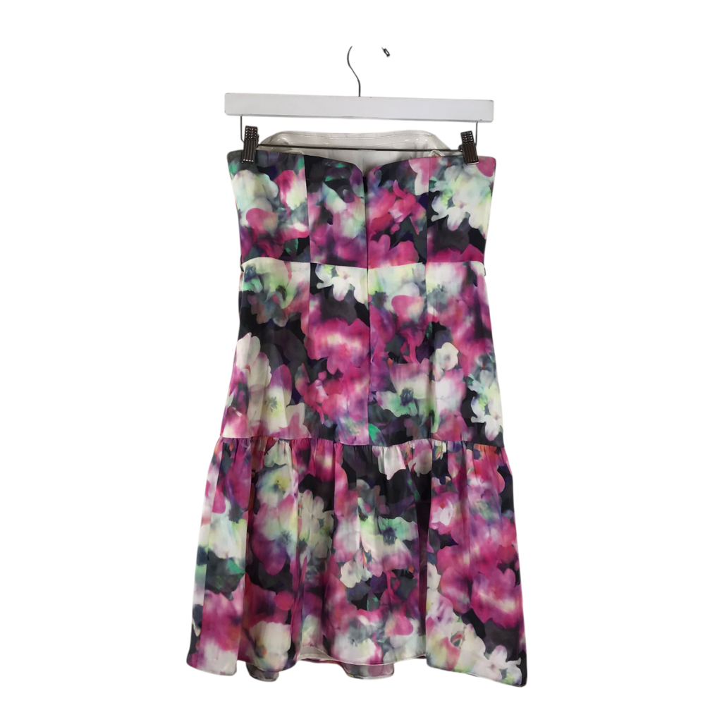 NWT$365 FLORAL SLEEVELESS DESIGNER DRESS PINK NAVY 2