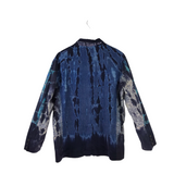 TYE DYE LONG SLEEVE DESIGNER BLAZER GREEN BLUE 0