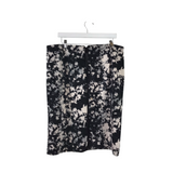 VINCE CAMUTO PRINT PENCIL SKIRT BLACK CREME 1X