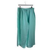 FLAX NWT$140 LINEN PULL-ON PANT BLUE LARGE
