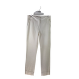 DIANE VON FURSTENBERG KNIT SLIM LEG DESIGNER PANT IVORY 2